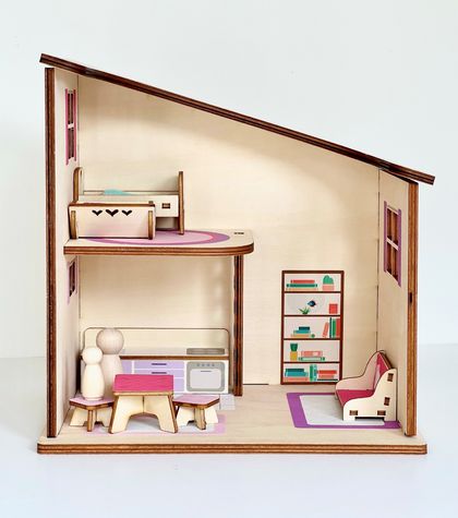 Dolls House with Furniture & Decals (P/P)